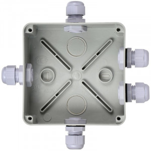 Коробка расп. КМ41330 о/п 100х100х50мм PG9 IP55 7035 UKO10-100-100-050-K51-55