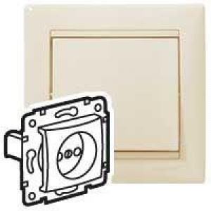 Розетка Valena 2К 16А, слоновая кость 695611