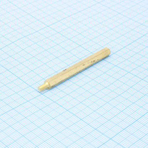 PCHSN-50, Стойка латунная, без покрытия шестигранная М3 отверстие-винт, L=50мм