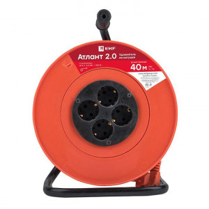 Удлинитель на катушке 4х40м с заземл. 10А IP20 Атлант 2.0 2.2кВт ПВС 3х1 PROxima UKA02-10-310-4-40