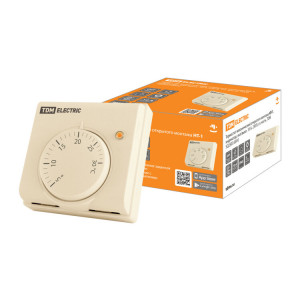 Термостат механический открытого монтажа НТ-1, индикатор, вкл/выкл, 10 А, 230 В, сл. кость, SQ2503-0010