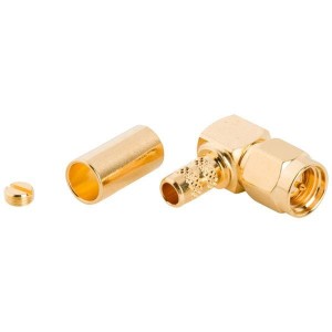 901-9873, РЧ соединители / Коаксиальные соединители R/A PLUG GOLD PLT BRASS RG58 LMR195