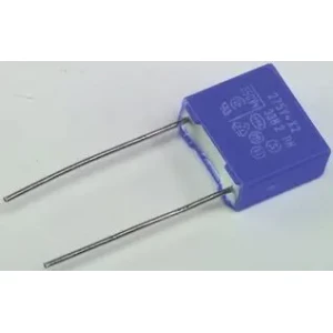 BFC233824334, Конденсатор помехоподавляющий пленочный X2 0.33мкФ 630В/310В переменного тока ±20% (17.5х8.5х15мм) радиальный 15мм 110°C автомобильного применения