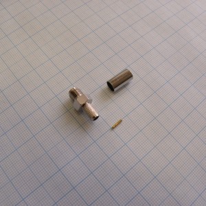 SMA гнездо обжим RG-58, ВЧ разъем