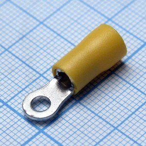 RV5.5-3.2, наконечник кабельный кольцевой с изоляцией d=3.2мм, сеч. пров.4.0-6.0мм2