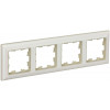 BRITE Рамка 4-мест. РУ-4-Бр беж./жемч. BR-M42-12-1-K10