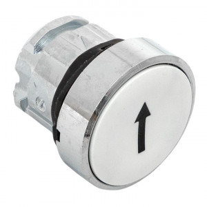 Исполнительный механизм кнопки XB4 белый плоский возвратный без фиксации, стрелка IP65 EKF XB4BA-1256C-65