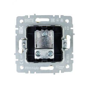 BRITE Розетка TV проходная РТВ10-0-БрКр бежевый BR-A10-P-K10