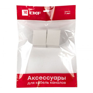 Соединитель (60х40) (4 шт) белый EKF-Plast