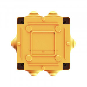 Коробка ответвительная FS 100х100х50мм 4р 450В 6А 4кв.мм с каб. вводами и клеммн. IP55 пластик. FSB11404