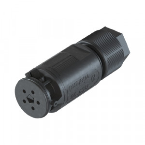 Розеточный разъем на кабель RST08i5 S B1 ZR1 H SW, Розеточныйразъем на кабельдиаметром 5-10.6 мм,5 полюсов, тип фиксации провода: винтовой, номинальные характеристики: 250V/400V 8A, цвет корпуса: черный, цвет контактной вставки: черный,серия RST MICRO