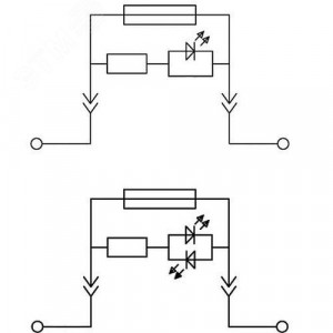 Клемма для предохранителя, винтовой зажим, 2 точки подключения, индикация 24В, 4 кв.мм, серая TUR-4-HESILED24