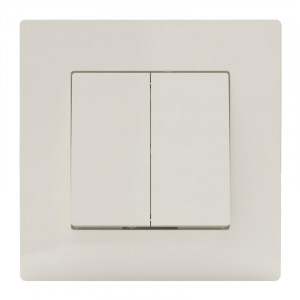 Выключатель 2-кл. СП Pixel 10А IP20 в сборе беж. TKE-PX-V2F-C02