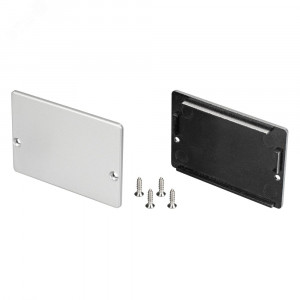 Заглушка для SL-LINIA45-FANTOM глухая 027299, Заглушка глухая для профиля SL-LINIA45-FANTOM. Материал пластик, серый.  В комплекте 10 заглушек, 20 шурупов.  Цена за 1 заглушку и 2 шурупа.