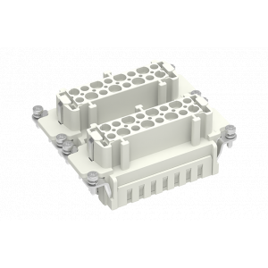 Розеточная контактная вставка SE-032-FC, Розеточная контактная вставка, обжимная фиксация, 32 полюса + PE, типоразмер 32B, 500V, 16A, (обжимные контакты поставляются отдельно)