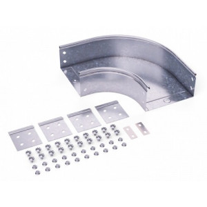 Угол для лотка горизонтальный 90град. 80х80 CPO 90 в компл. с крепежн. элемент. 36021K