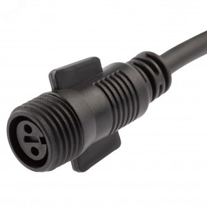 ERAPS-K450 Шнур питания для подключения гирлянд, IP65, 1,5 м, черный, каучук, 2А, 450Вт, 220В Б0051880