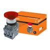 Кнопка грибовидная МРМ1-11R(LED) в сборе d40мм/220B 1з+1р красная SQ0747-0033