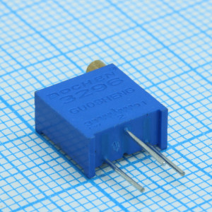 3296Y-1-103, Потенциометр многооборотный 10кОм 0.5Вт PC PIN