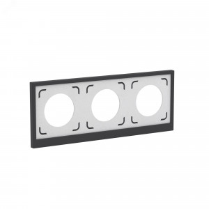 Рамка 3 поста IP44, KANT, черный уголь 7012946
