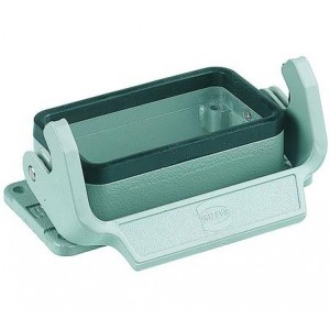 09300100305, Сверхмощные разъемы питания HAN 10B BULKHEAD MNT 1 LEVER METAL