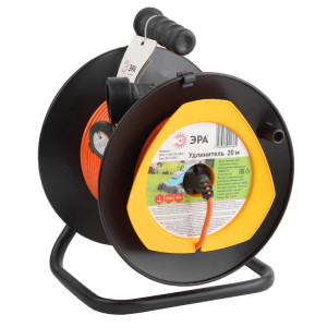 Удлинитель силовой RPx-1-2x0.75-20m на пластиковой катушке без заземления 1 розетка 20м ПВС 2х0.75мм2 Б0043042