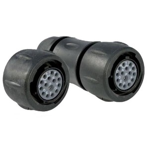 UTS6JC14E15P, Стандартный цилиндрический соединитель 15P Strt Pin Plug Backshell Size 14E