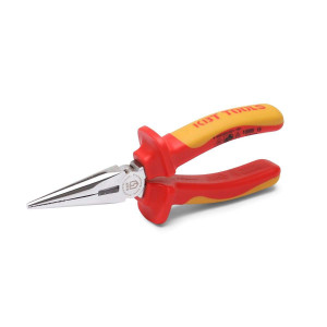 Длинногубцы диэлектрические 160 мм серия Профи, для работ под напряжением до 1000 В, стандарт VDE, захват и удержание плоских и круглых деталей