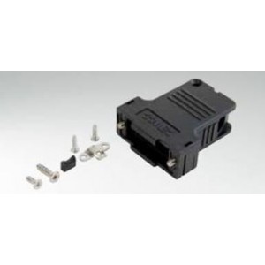 165X13539X, Корпуса разъемов D-Sub  25P PLASTIC HOOD W/ SIDE CABLE EXIT