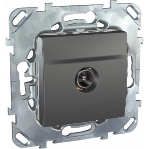 UNICA TOP РОЗЕТКА TV, проходная, ГРАФИТ C3(+) MGU5.463.12ZD