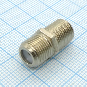 Переходник  гнездо F - гнездо F "бочка", Переходник  гнездо F - гнездо F "бочка"