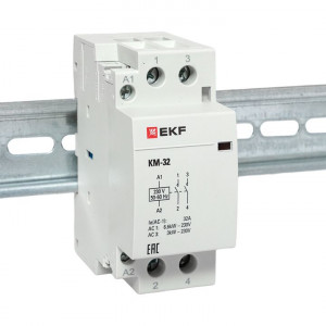 Контактор модульный КМ 32А 2NО (2 мод.) km-2-32-20