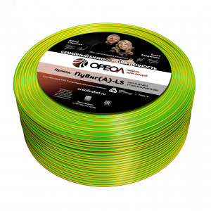 Провод силовой ПуВнг(А)-LS 1х2,5желто-зеленый ТРТС 00000062178