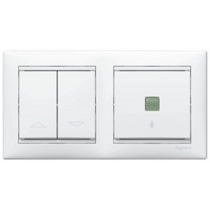 Рамка 2-м Valena горизонт. бел. Leg 774452