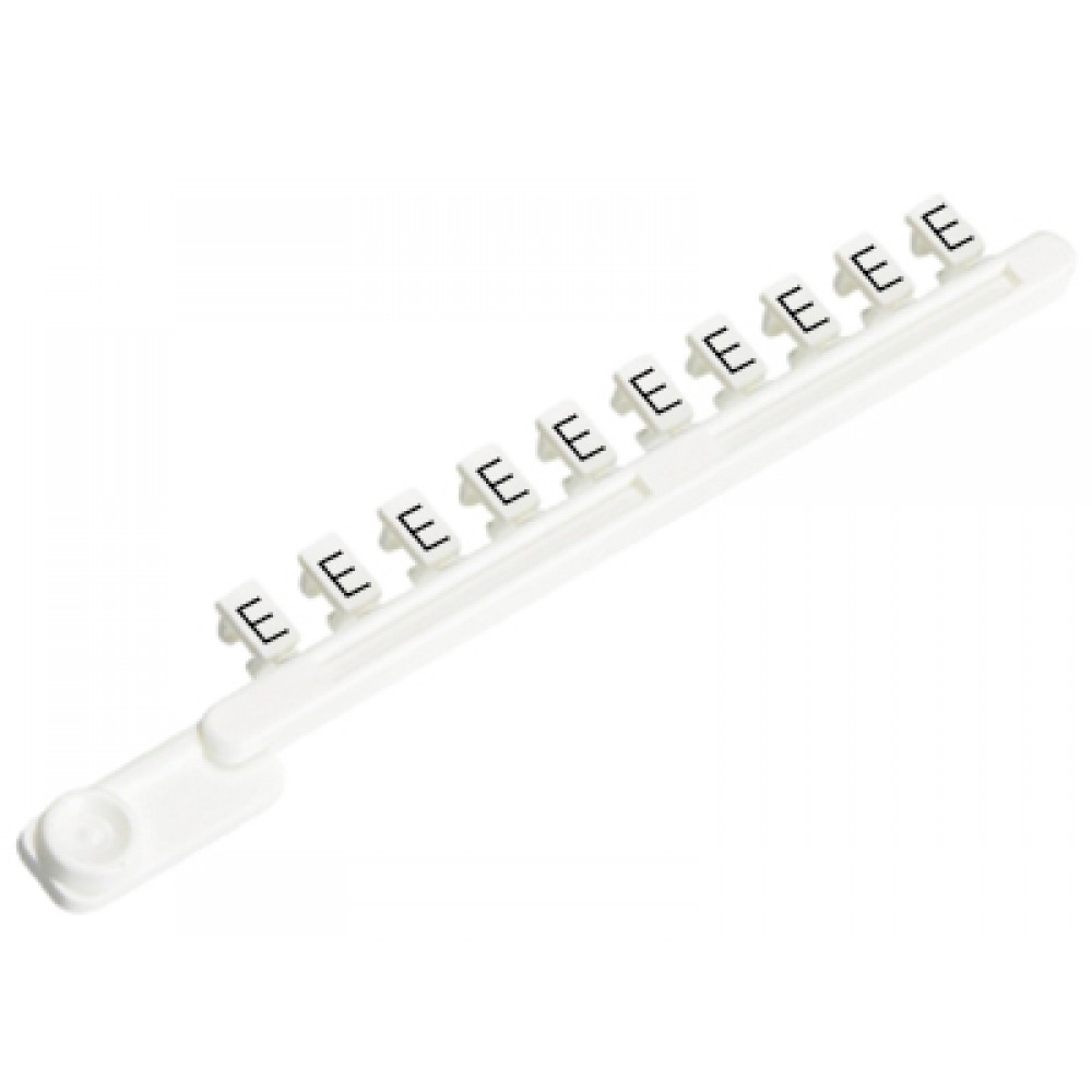 Изображение товара Шильдик 9704 A /EG B комплект из 10 составных белых шильдиков для маркировки