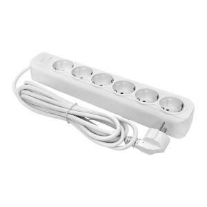 Сетевой фильтр 6*1,8м 16А/3,2кВт с выкл. c/з ПВС 3х1,0 Блокбастер XL PROxima UFA16-310-6-018