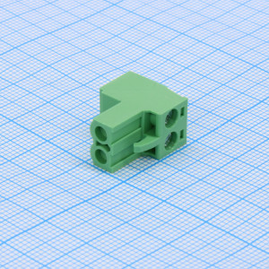 2EGTKF-5.0-02P-14-00, Блок соединительный винтовой 2 контакта шаг 5.0мм зеленый