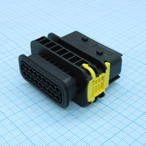 CKK7189B-1.5-11B, Корпус разъема, Розетка, 18 вывод(-ов), 4 мм прямой монтаж на кабель