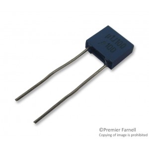 B32529C1104J189, Конденсатор полиэтилентерефталатный 100В 0.1мкФ ±5% шаг 5мм