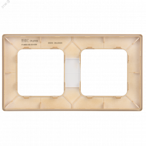 FLITE CLASSIC Рамка 2-местная РУ-2-К-ФлХ хаки IEK FI-M22-32-20-K59