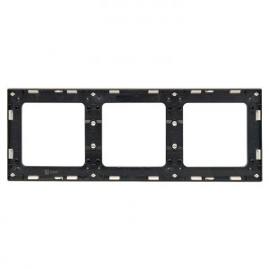 Рамка 3-м Стокгольм бел. с линией цвета черн. PROxima EZM-G-304-20