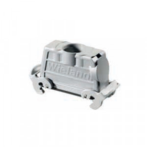 Крышка разъема 73.378.6435.1, Крышка разъема на кабель, типоразмер 24B, высокое исполнение, с уплотнителем, 1 отверстие с резьбой для кабельных вводов M40x1,5, с верхним расположением, с двумя защелками, материал корпуса: алюминиевый сплав