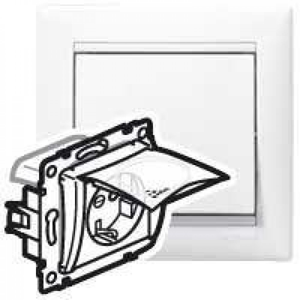 Изображение товара Розетка Valena 16А IP44 2P+E белая IEK для влажных помещений