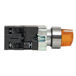 Переключатель BD33 3P c желтой подсветкой 230В NO PROxima xb2-bk33-y-230