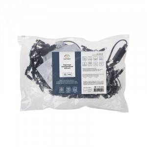 Гирлянда светодиодная Айсикл (Бахрома) 4,8х0,6 м, эффект мерцания, черный провод, 230 В, диоды теплый белый, 176 LED 255-176