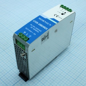 LI120-20B24R2S, Преобразователь AC-DC на DIN-рейку  120Вт, выход 24В/5A, вход 90…264V AC, 47…63Гц изоляция 4000В AC -20…+60°С