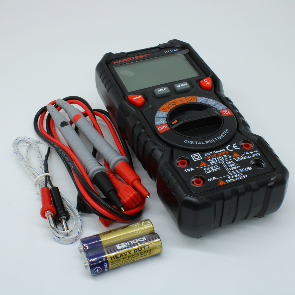 Изображение товара Мультиметр HT118A с True RMS и NCV для точных измерений электроники
