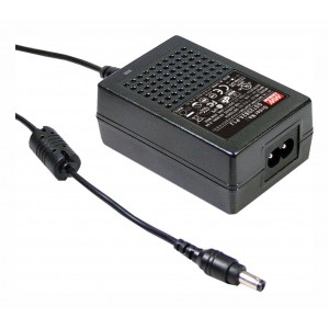 GST25E07-P1J, AC-DC, 22Вт, вход 85...264B AC 47...63 Гц,, выход 7.5B/2.93A, изоляция 3000В AC, 79x54x33мм, -30...+70°С, выходной разъем 11, диам. 5.5х2.1мм