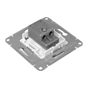 Механизм розетки TV, опроходная, белый Эпика EKF UP1-SOW-TV-2