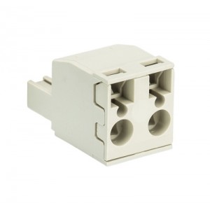 Розеточный разъем на кабель Розетка 8413 BFK/2 TOP K, Розеточный разъем, угловой, на кабель, шаг: 7.62 мм, 2 полюса, фиксация провода пружинная, исполнение: с маркировкой, 690V, 12А, цвет: серый